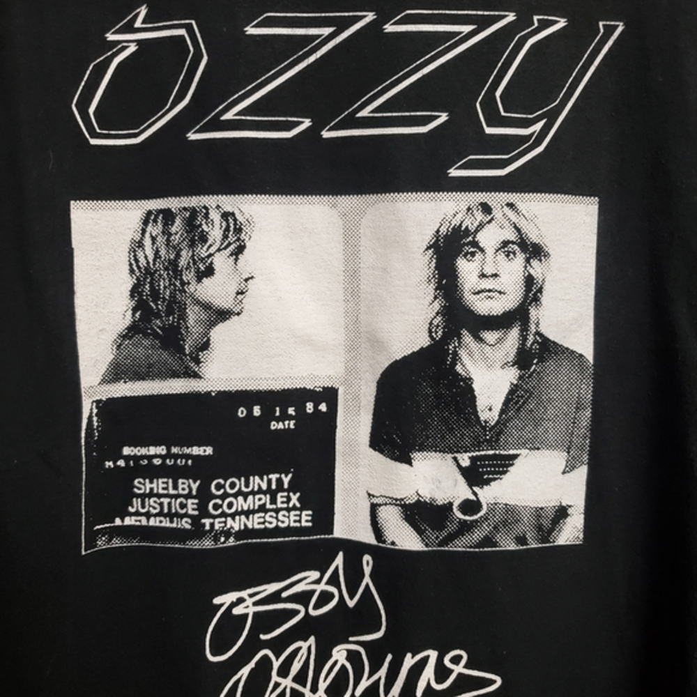 Vintage Ozzy Osbourne‎ mugshot T-shirt - Picture 2 of 5